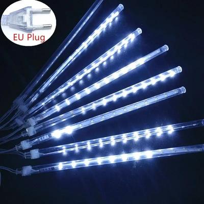 Uplift Treasures LED Meteor Shower String Lights EU Plug white 11.81 In eu Plug