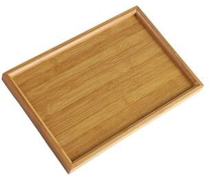 Inspire Essentials Bamboo Wooden Serving Tray For Food Drinks And Tea Service 12.99 X 8.66 Inches