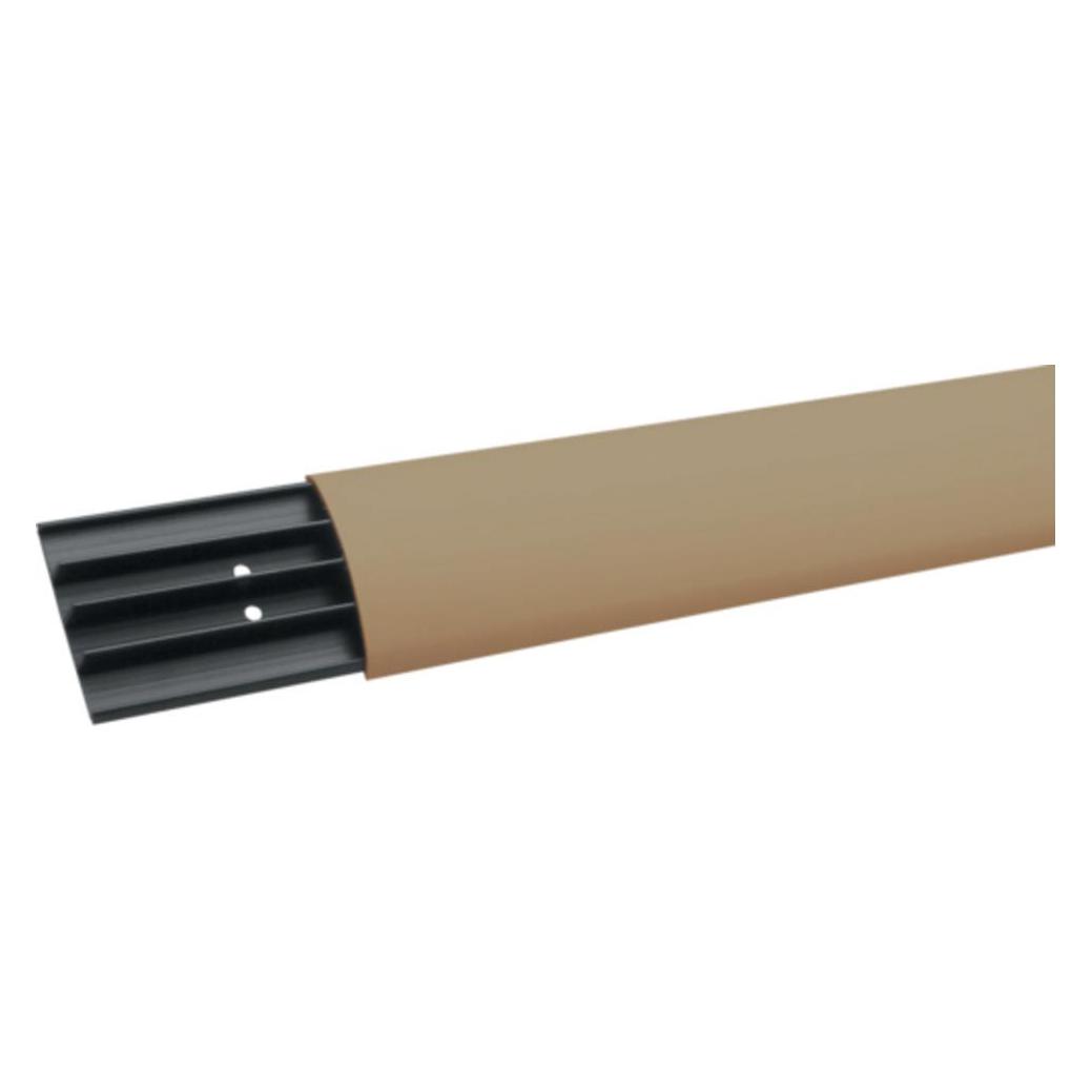 Hager Aufbodenkanal SL, PVC, mit 4 Kammern, 17 x 75 x 2.000 mm, beige (200 cm) (SL1807501019)