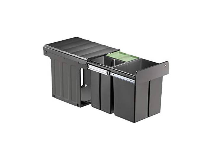 WESCO Abfall-Sammler Profiline Bio-Trio-Maxi 40DT anthrazit/oriongrau