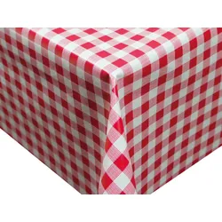Tischdecke TREND Karo | Rot - 80 cm