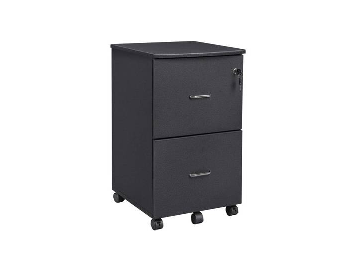 Hansiro Rollcontainer, Schwarz, 45x72x43 cm, Büromöbel, Schreibtischcontainer, Rollcontainer