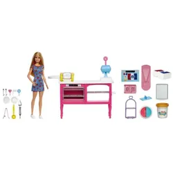 Barbie Buddys Café Spielset mit Puppe (blond) und Zubehör