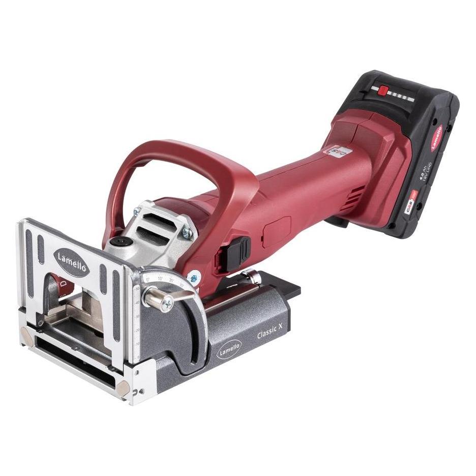Lamello Classic X Akku Nutfräsmaschine, Set, im Systainer, inkl. Akkus,Lader Stecker Typ C Euro (Nutfräse) (101701DES)