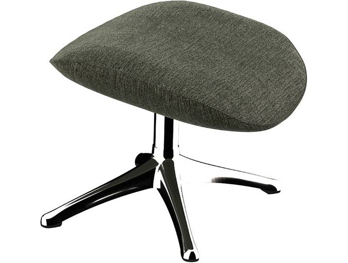 FLEXLUX Fußhocker Marinella, Fußstütze für Lounging, Entspannung der Extraklasse, Scandi, Brescia-Stoff, Robuster Aluminiumfuß, Pflegeleicht und haltbar