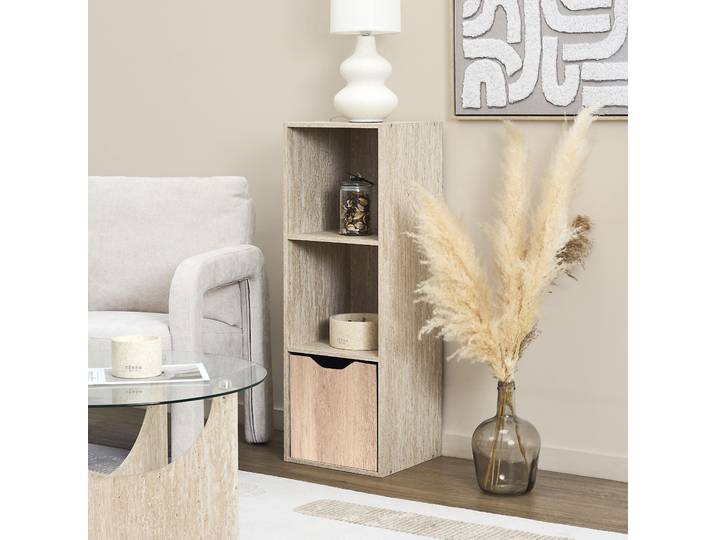 Cube de Rangement Pliable - HOME DECO FACTORY - Klaus Bali - Noir et Marron