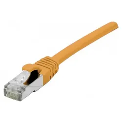 Exertis Connect Patchkabel Cat. 6A, S/FTP (PiMF), halogenfrei, mit Rastnasenschutz, orange, 15,0 m