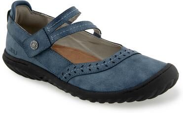 Women's Adeline Casual Mary Jane Flat by JBU in Denim (Size 8 M)