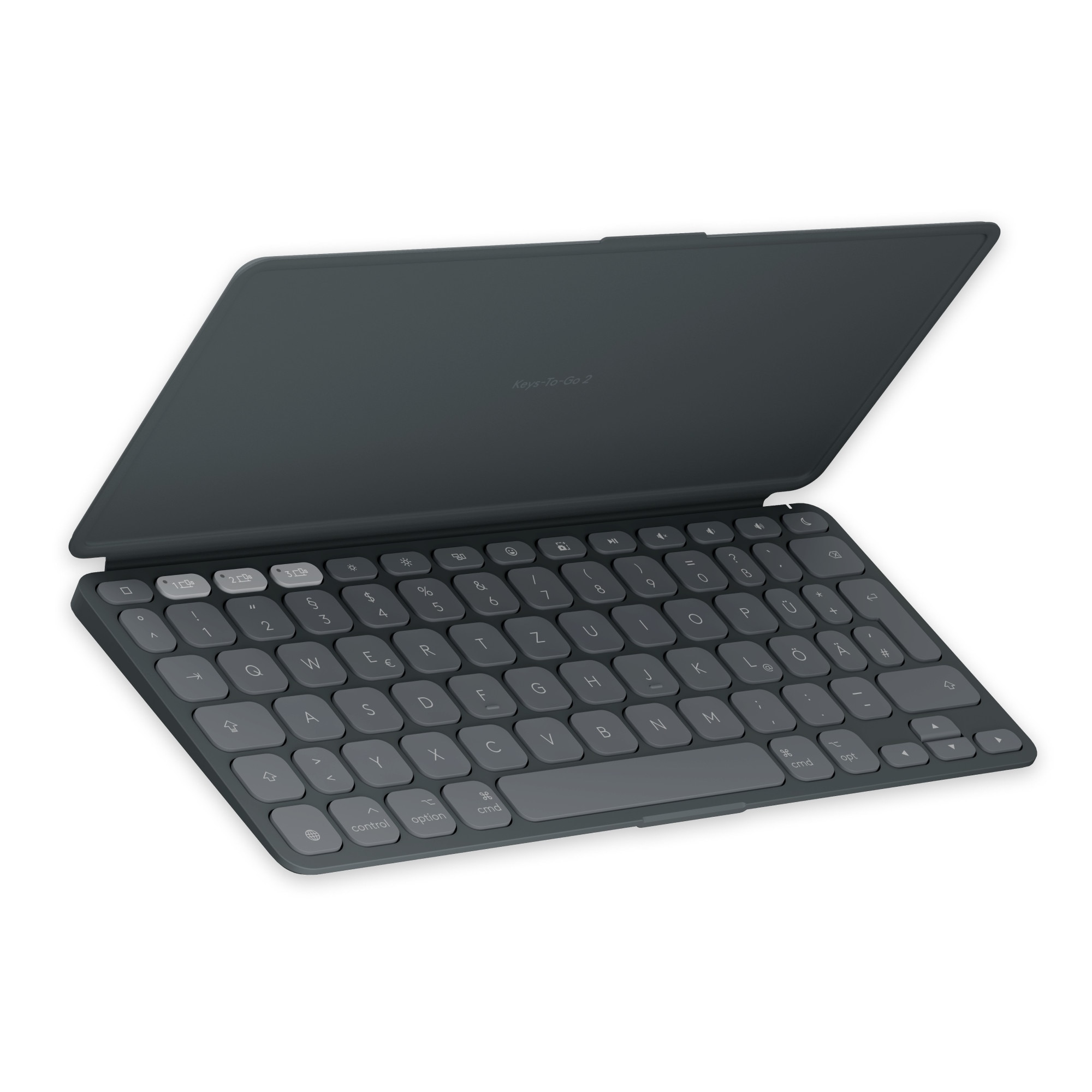Logitech Keys-To-Go 2 for Mac, Graphite - mobile kabellose Tastatur für iPad und Mac 920-013004
