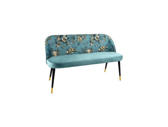 Design Sitzbank „Boutique“ mit Samtbezug   Türkis Invicta Interiors