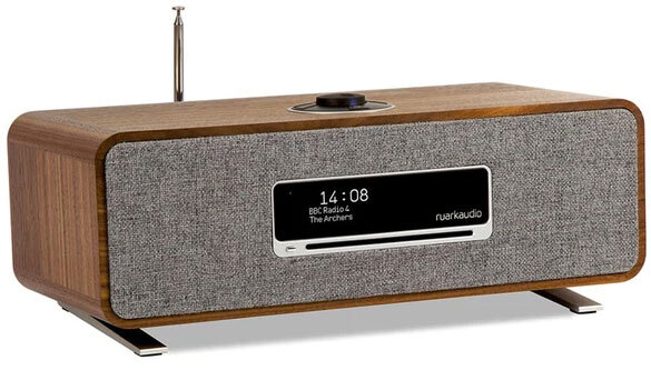 Ruark Audio R3 RICH Walnut Netzwerk CD-Kompaktanlage, 1 Lautsprecher, Internetradio, CD, WLAN, USB, Ethernet, UPnP, DLNA-, Smartphone-Steuerung, Bluetooth