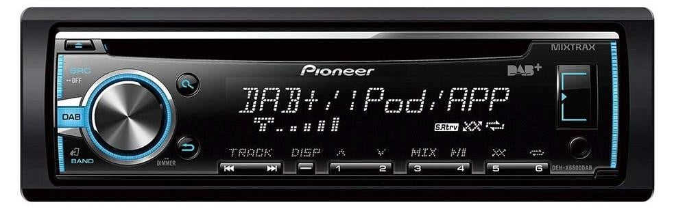 Pioneer DEH-X6800DAB Autoradio, Zwart, 1 DIN, 200 W, CD, CD-R, CD-RW, Draaibaar, MOSFET