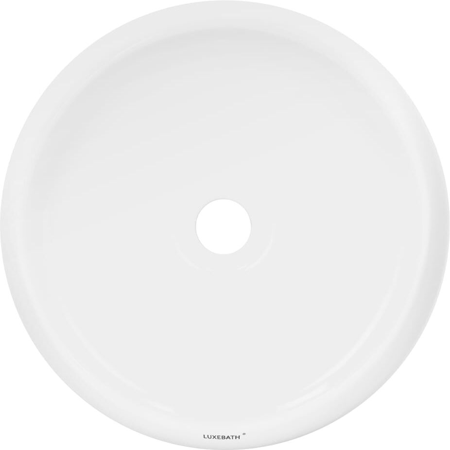ECD Germany Lavabo redondo baño cerámica pila lavamanos cuenco