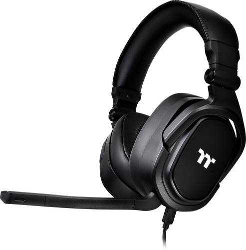Thermaltake Argent H5 Stereo Gaming Headset Over Ear Headset kabelgebunden Stereo Schwarz Lautstärkeregelung, Mikrofon-Stummschaltung Gaming