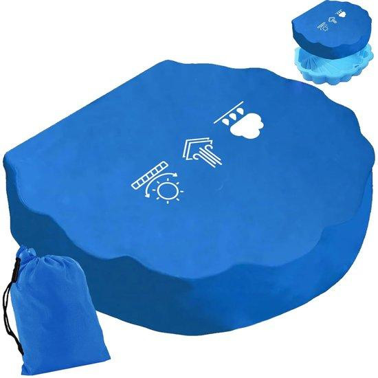 Waterdichte en UV-bestendige zandbakafdekking van polyester, blauw