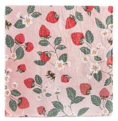 IH Casa Decor 20 Pack Luncheon 3 Ply Napkin Strawberry Patch - Set of 6