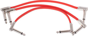 Ernie Ball "Red Flex Ribbon Patch Cable 6"" Rot