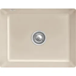 Villeroy und Boch Unterbauspüle 331002AM mit Ablaufgarnitur und Exzenterbetätigung, Almond