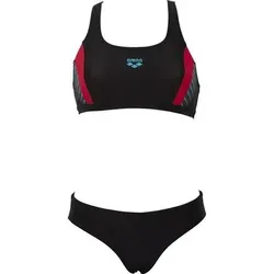 ARENA Damen Sport Bikini Threefold, Größe 36 in Schwarz Schwarz