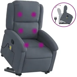 vidaXL, Massageliege + Massagesessel, Elliner (Manuelles Neigesystem mit Massage-Funktion)