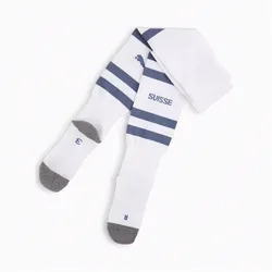 PUMA Team SFV Schweiz Striped Logo Stutzenstrümpfe 06 - PUMA white/inky blue 47-49