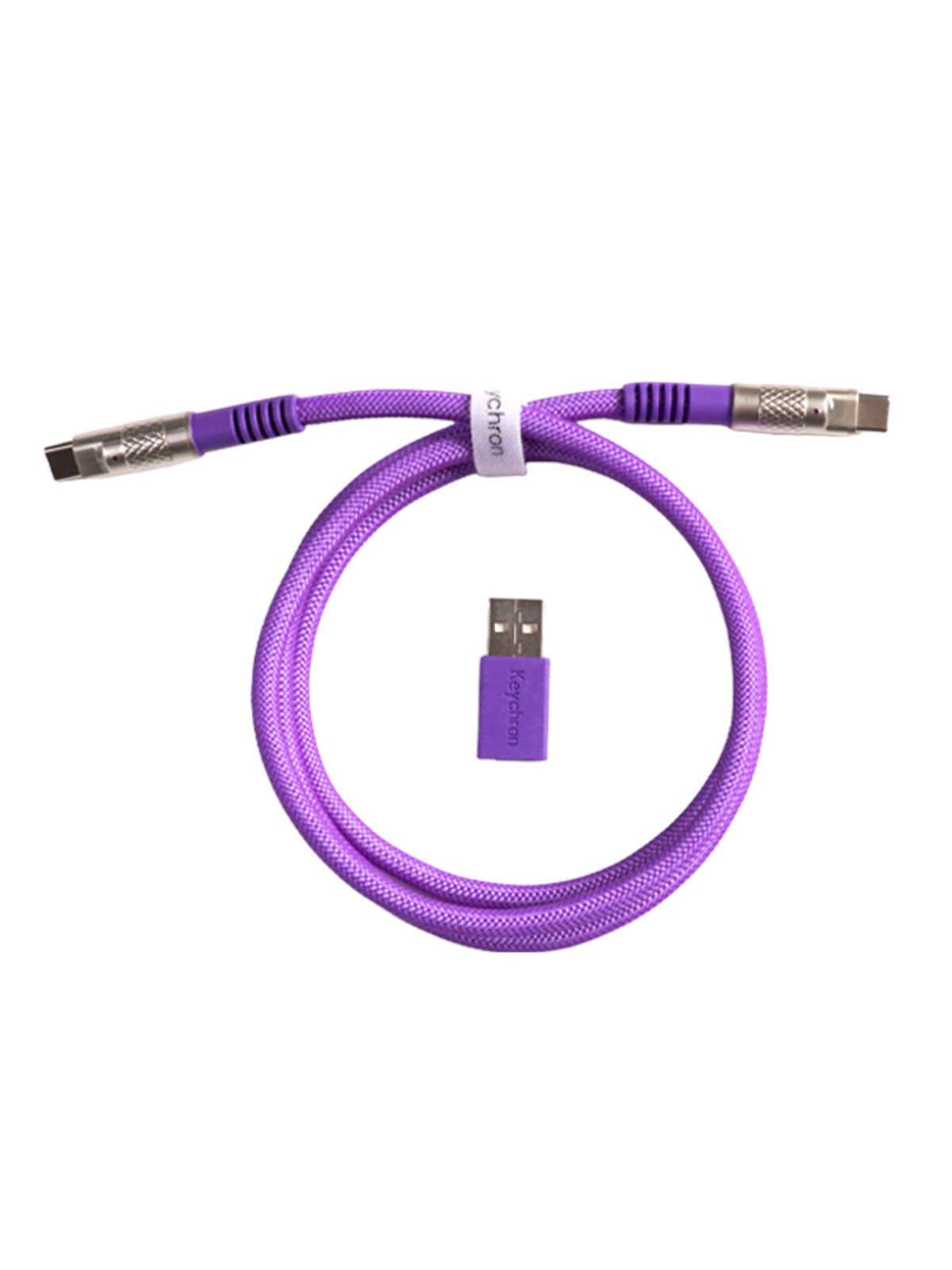 Keychron Doppelt ummanteltes Geek USB 8K-Kabel (Purple) - Tastaturkabel - Lila
