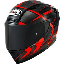 Suomy TX-Pro Advance Carbon, Integralhelm - Schwarz/Neon-Rot - L