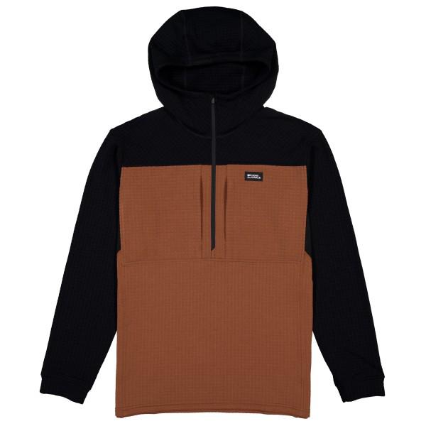 Mons Royale - Offgrid Merino Fleece 1/2 Zip Long Sleeve - Merinohoodie Gr M schwarz/braun