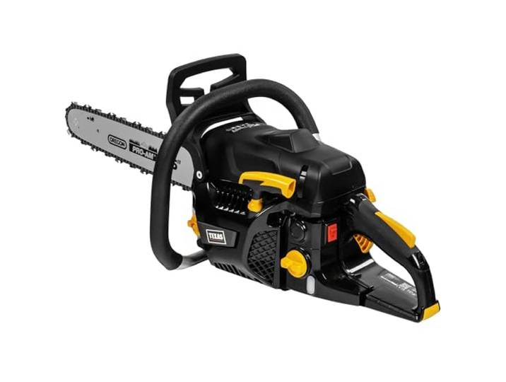 TEXAS XCS4500 Top Handle Benzinkettensäge (Motorsäge mit 1700 Watt Leistung, 45cm Schwertlänge)