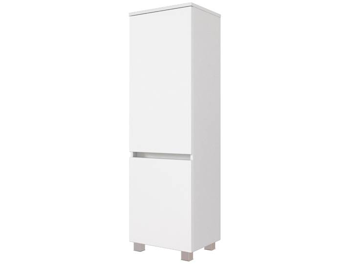 Midischrank WELLTIME Kaunas , weiss (matt weiß, weiß), B:40cm H:130cm T:35cm, Holzwerkstoff, Schränke, Midischrank, 40 cm breit, Soft-Close-Funktion