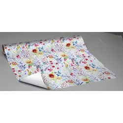 JUNG SCHÖNER VERPACKEN Geschenkpapier 50 cm  x 20 m weiß/gelb/grün/blau