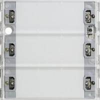 KNX Tastsensor 3-fach Komfort mit Inbetriebnahme-Wippe und Raumthermostat Retail