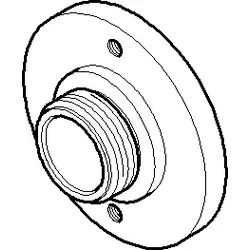 Dornbracht Aufnahme D34,50 x 15 091212053-06 platin matt