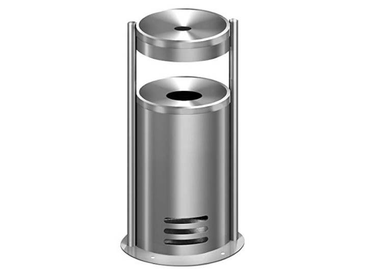 kerkmann 6291 Sicherheits-Standascher tec-art, rund, silber