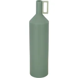 Flaschenvase mit Henkel (LBH 15x15x60 cm) - grün - LBH 15x15x60 cm