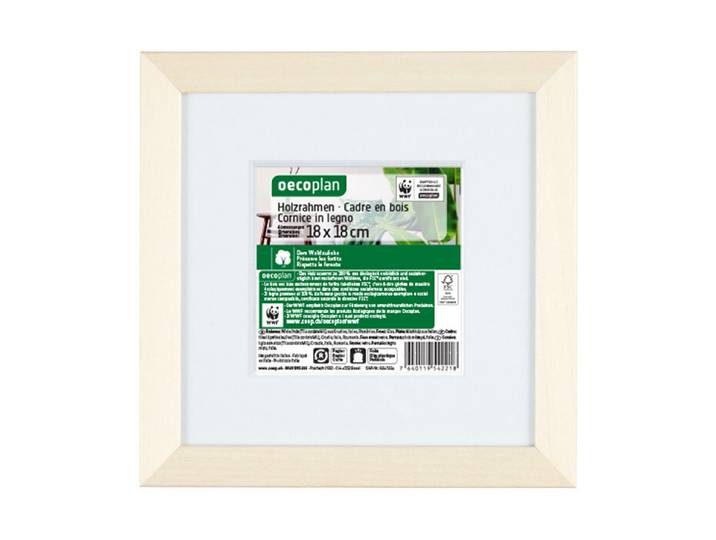 Oecoplan Bilderrahmen 18 x 18 cm Natur Holz