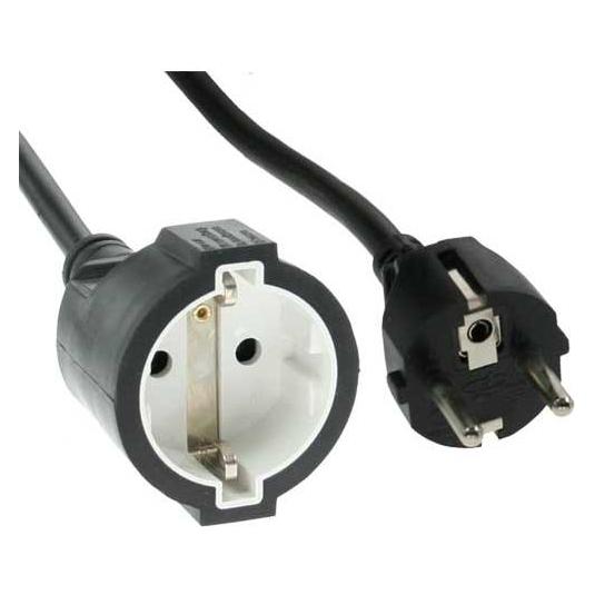 InLine Schutzkontakt-Verlängerung ST / BU (3 m, CEE 7/7) (16403)