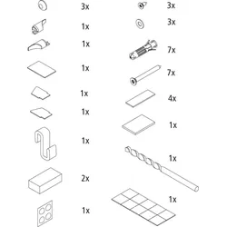 Kermi ZBDI031 Set Montagekleinteile, 2533333 2533333