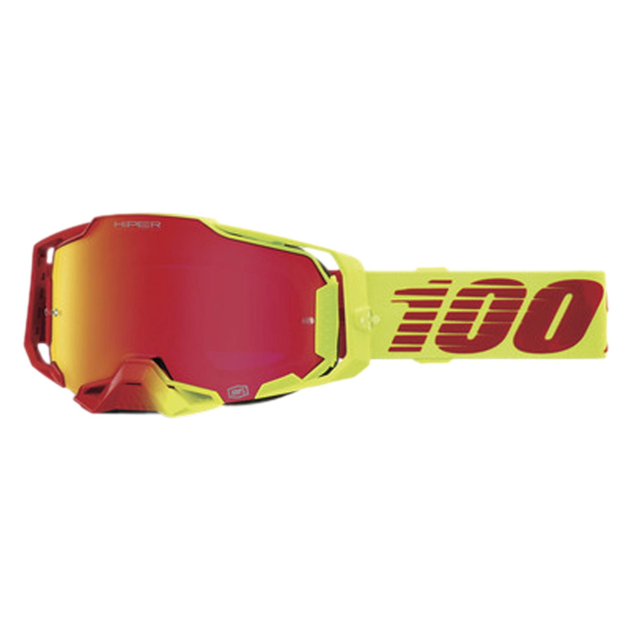 100% Armega HIPER Goggle Solaris - Mirror Red (Gelb, Red, Mirror Red) (50003-00003)