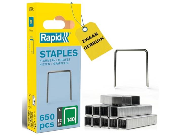 Rapid tackernieten No. 140, 12 mm, vlakdraadnieten 648 stuks
