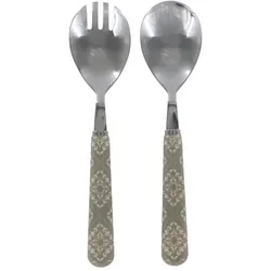Chic Antique Linas Salatbesteck mit Muster im Set, 21 cm