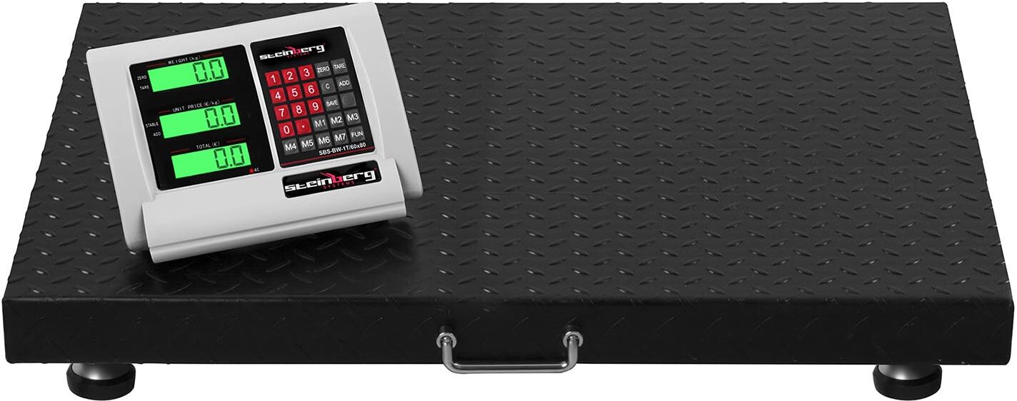 Steinberg Systems Floor Scale - 1000 kg / 0.2 kg - 60 x 80 cm - wireless LCD SBS-BW-1T/60X80