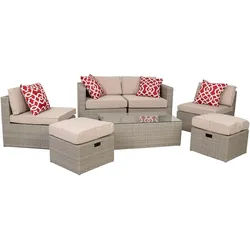 GARTENLOUNGE aus Rattan