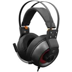 White Shark für Spiele Caracal GH-1949, LED, 2 x 3,5 mm (Kabelgebunden), Gaming Headset, Rot