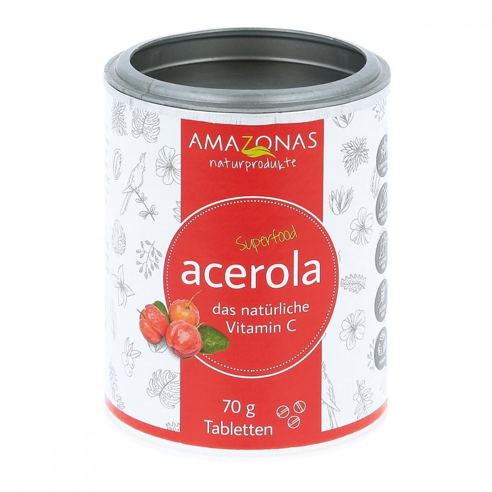 AMAZONAS Naturprodukte Handels GmbH Acerola Vitamin C ohne Zuckersusatz Lutschtabletten 16151563