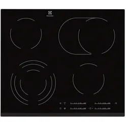 Electrolux Hob Ceramic Ehf6547fxk, Kochfeld, Schwarz