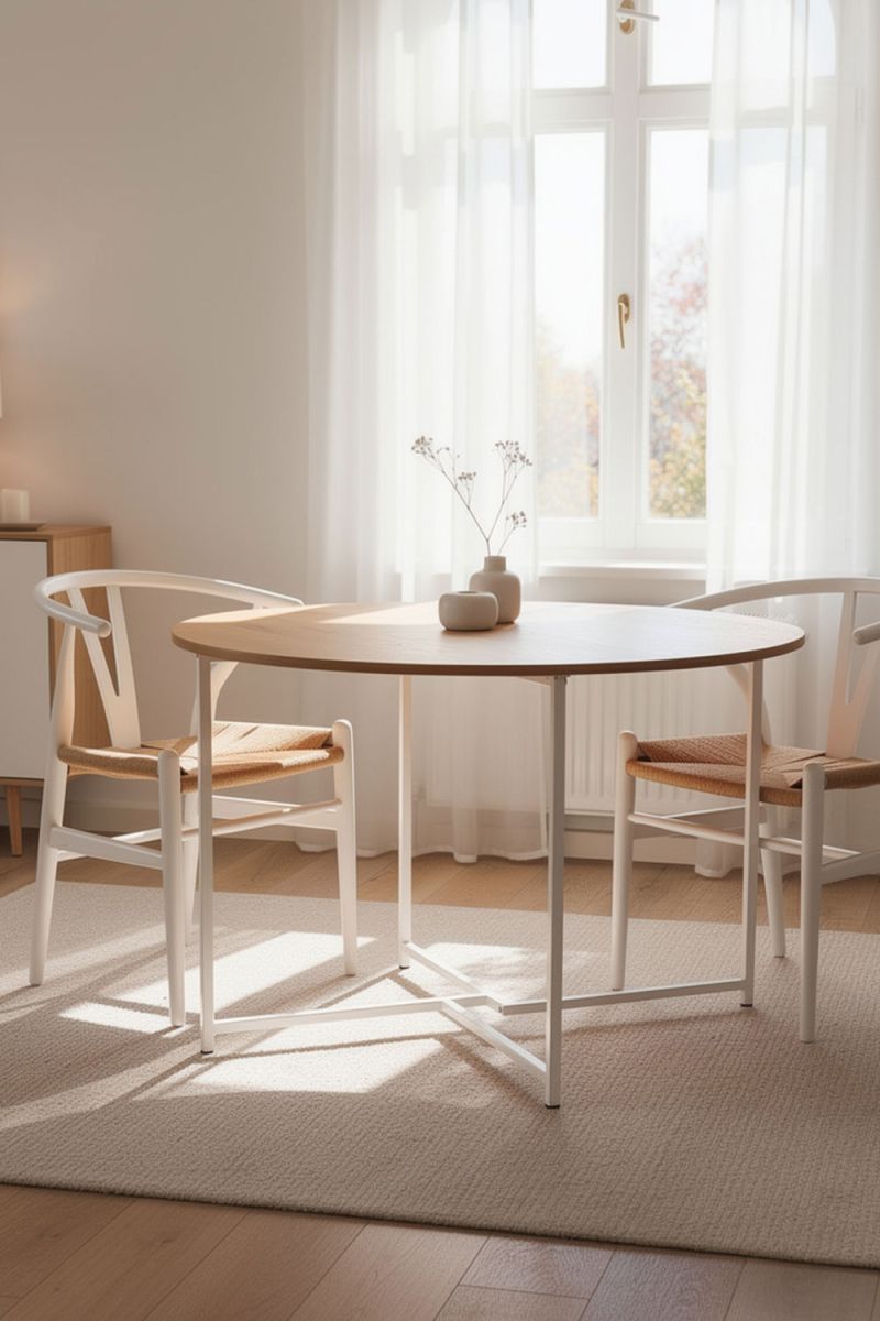 RegalosMiguel Mesa Comedor Iven 120 cm - Blanco