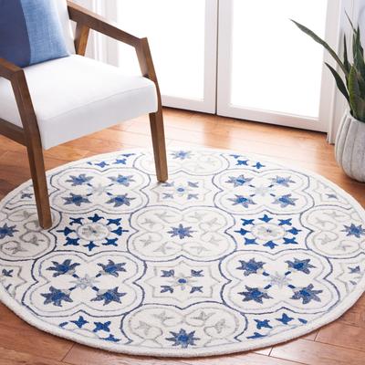 SAFAVIEH Handmade Micro-Loop Nutica Clover Wool Rug