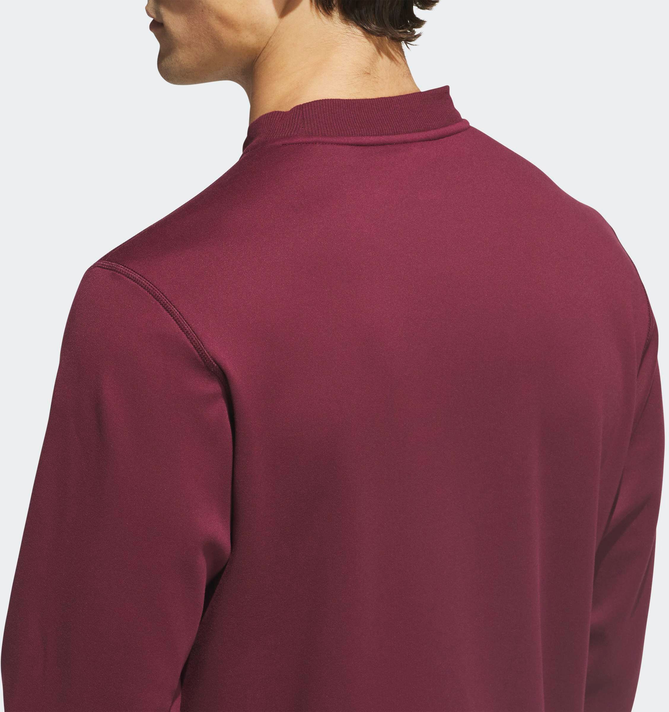 Sweatshirt ADIDAS PERFORMANCE "ULTIMATE365 CLIMAWARM MIT RUNDHALSAUSSCHNITT", Herren, Gr. 3XL, rot (maroon), Obermaterial: 93% Polyester, 7% Elasthan, normal, Rundhals, angesetztes Bündchen, Sweatshirts Sweatshirt maroon 3XL