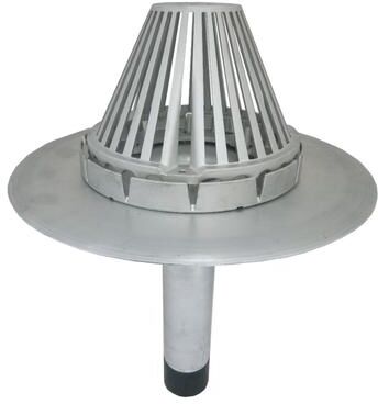Marathon Aluminator Retrofit Drains 2-1/2 Inch w/Clamp Ring & Dome & Tape Seal